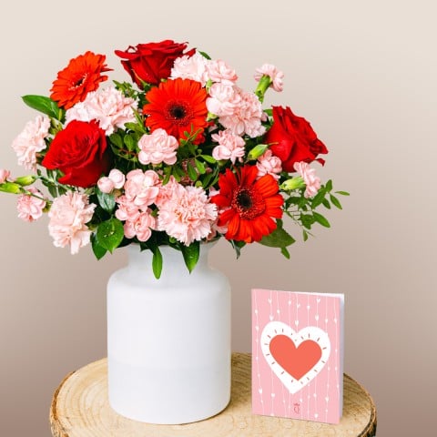 Amor del alma: Rosas y Gerberas Amor del alma: Rosas y Gerberas